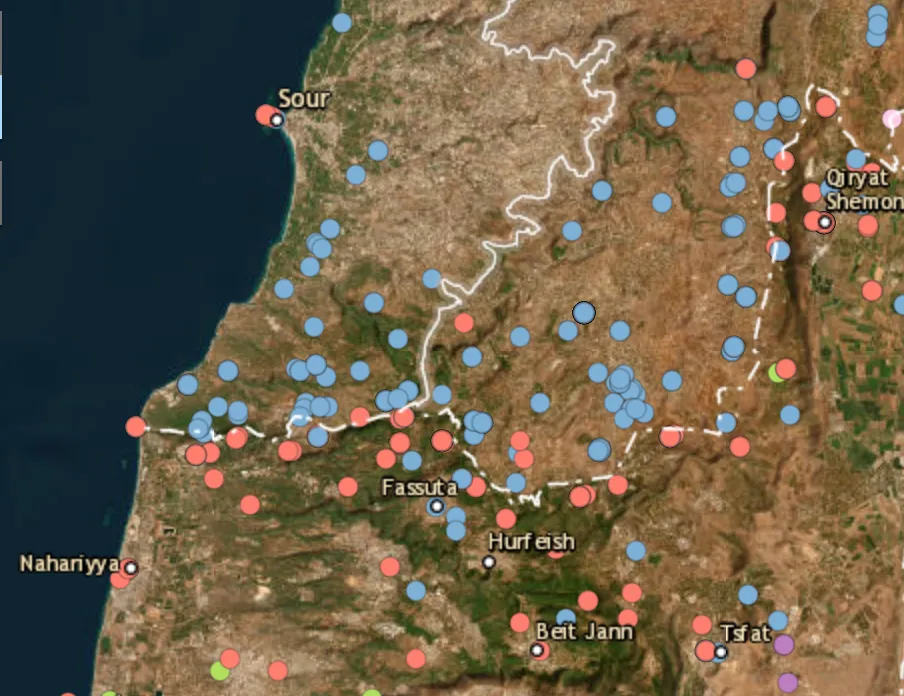 Israeli airstrikes target Jabal Blat and Marwahin