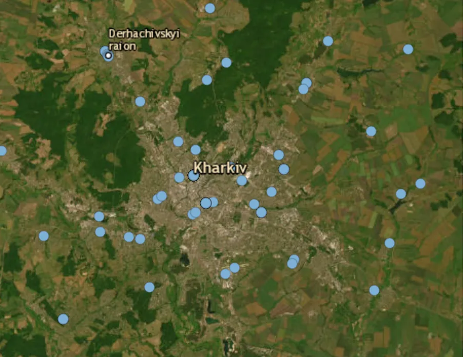 Residential areas targeted in Kharkiv
