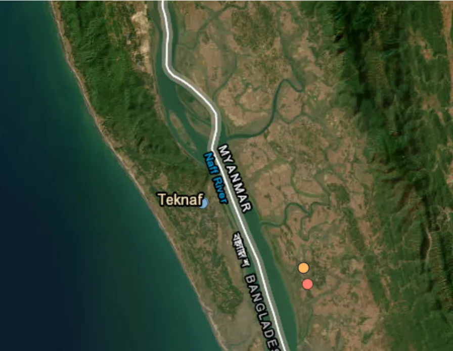 Myanmar mortar explosions heard across the Teknaf frontiers