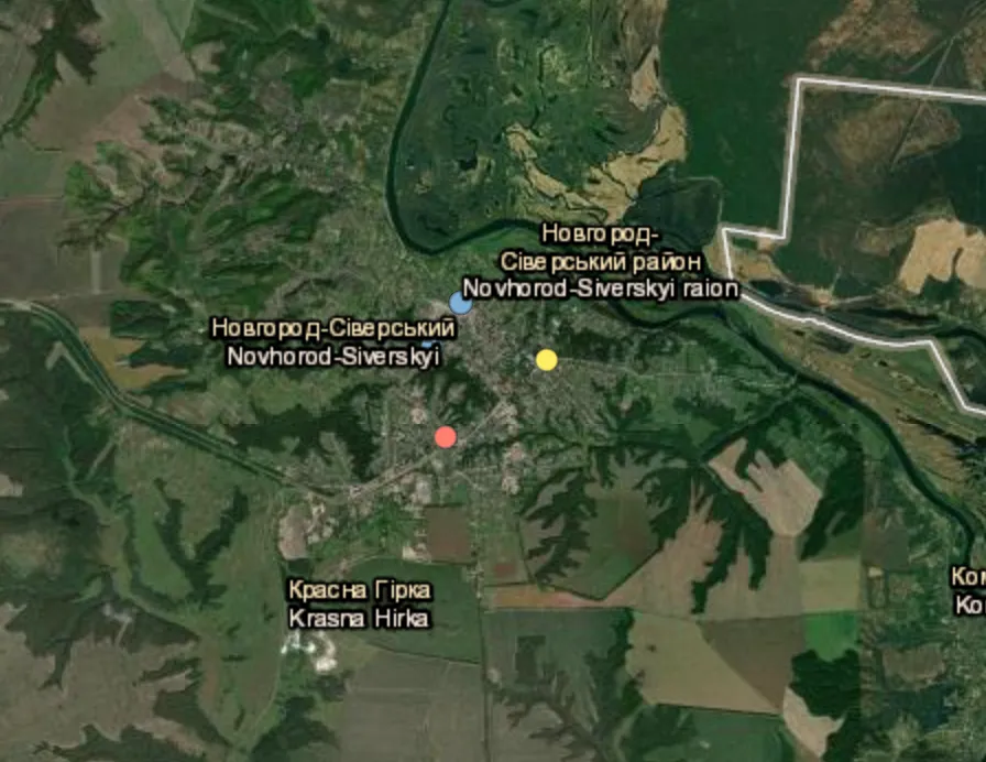 Drones attack car in Novhorod-Siverskyi