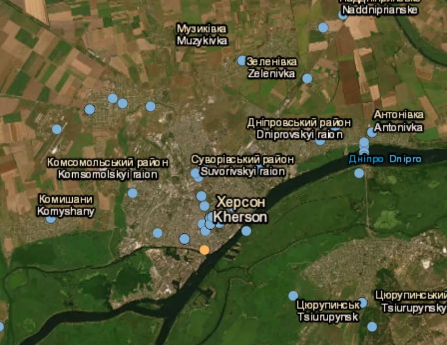 Russian shelling kills a civilian in Kherson