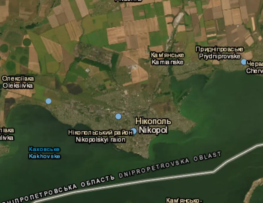 Russian forces shell Nikopol