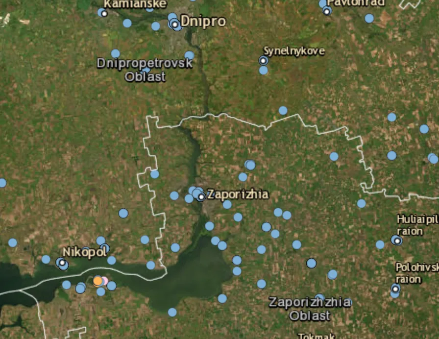 Hundreds of attacks reported in the Zaporizhzhia region