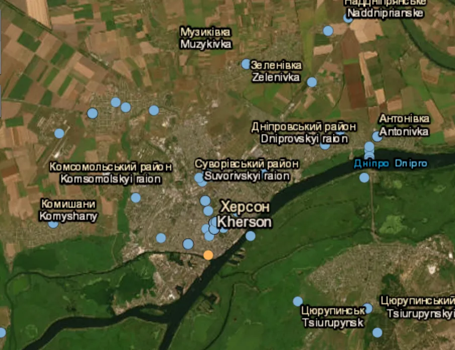 Missile targets Kherson