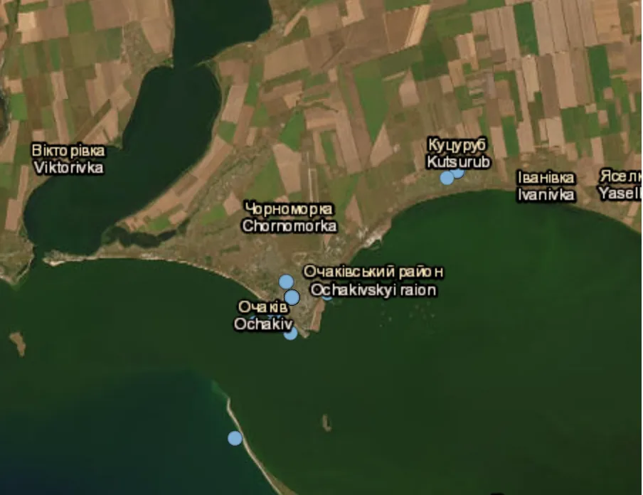 Ochakiv hit by Russian shelling