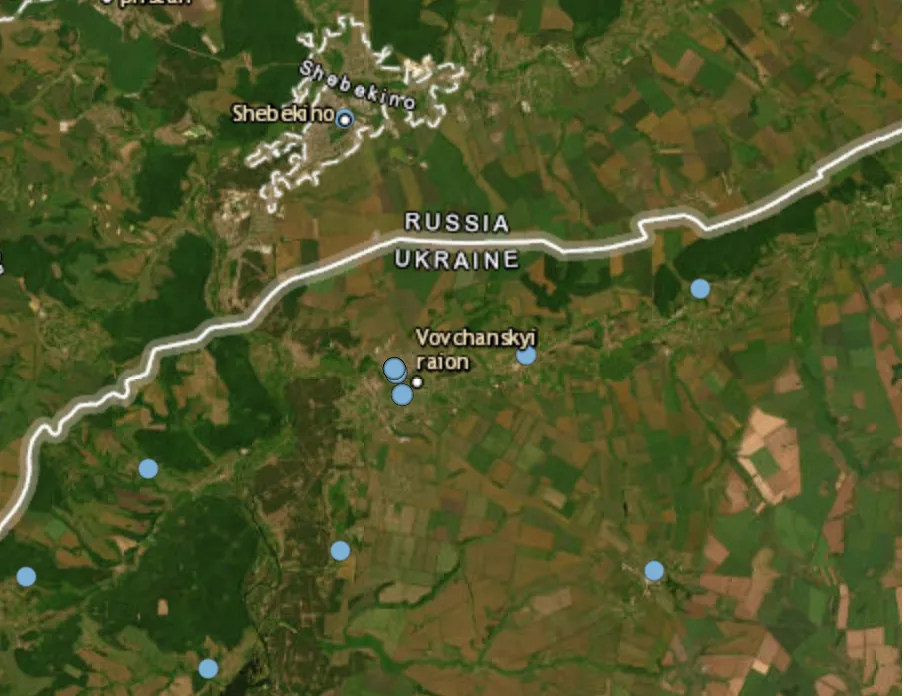 Russian forces attack Vovchansk