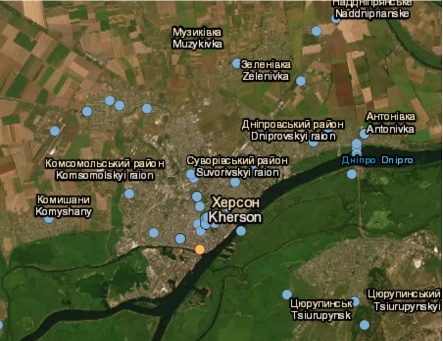 Russian forces shell Kherson